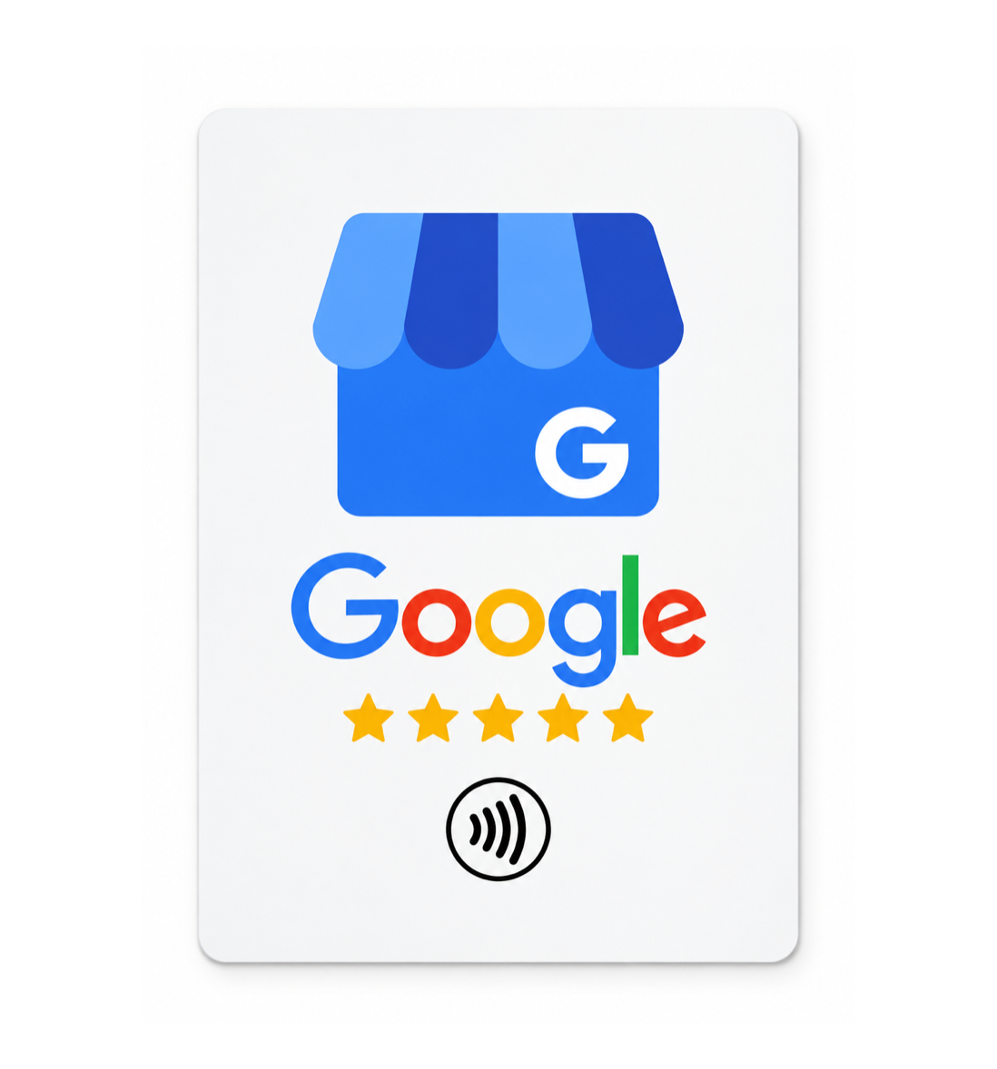 Avis Google – Carte Modèle Fin Bleue