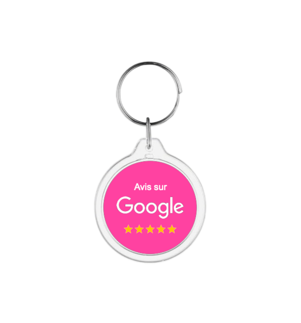 Avis Google - Porte-clés rose