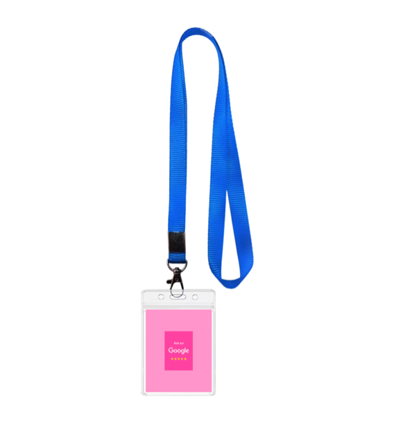 Google Review - Carte pink + cordon blue